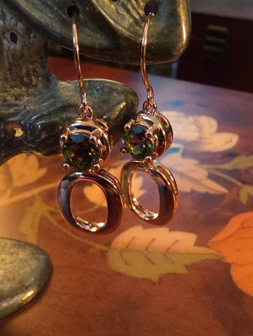 Timna Jewelry Collection(TM) Sweet Tart(TM) Quartz Copper Dangle Earrings